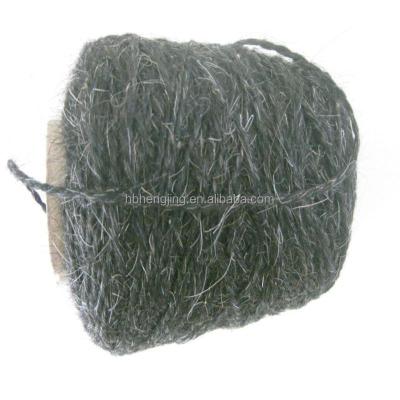 China 100% viable goat hair yarn for making coat lining or tent black/gray/white/mixed color for sale