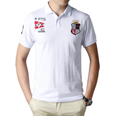 China wholesale Anti-Wrinkle Camisa Plus Size 100% Cotton Soft Embroidered T-shirt Custom Short Sleeve Leisure Plain Golf Polo Shirts For Men for sale