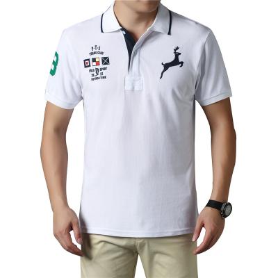 China OEM Camisa Wholesale Anti-Wrinkle Shorts Sleeved Plus Size Cotton Golf Plain Color Custom Polo T-Shirt Embroidered Sports Polo Shirts For Men for sale