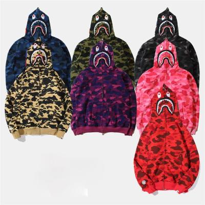 China High Quality Viable Bapee Shark Hoodie Branded Custom Logo Men's Shark Hoodies Pullover Cotton Hoodies Sweatshirt for sale