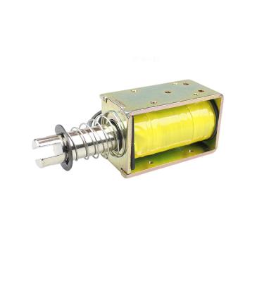 China Pure Copper Coil DC 12V Solenoid Pull Electromagnet 7.4KG Reciprocating Force for sale