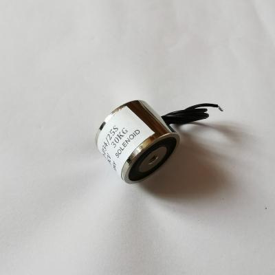 China Building Material Diameter 30mm 12v 24v Force Shops 3425K 30kg Micro DC Permanet Magnetic Coil Solenoid Electronic Physics for sale