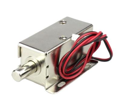 China electronic lock 12v dc 15mm stroke big force solenoid pull lock for door and conbinet for sale