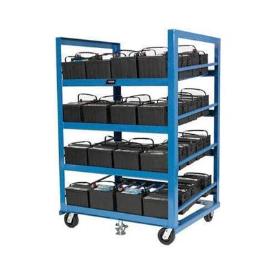 China Professional Corrosion Protection Factory Customize Carts For Battery Rack With Wheels for sale