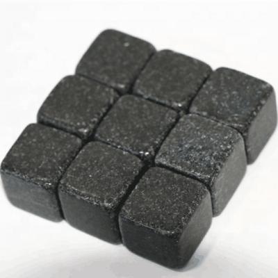 China Custom Viable Wholesale Granite Marble Cubes Cooling Stone Set in Gift Case Whiskey Ice Stone for sale