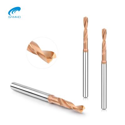 China SAMHO Tungsten Carbide HRC65 Steel Drill Cutter Super Hard Drill Bit With Thread for sale