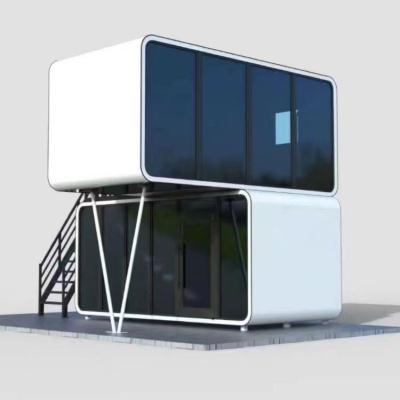 China Modern Prefab House Modular Homes 20ft Luxury Portable Apple Cabin Container Customized House for sale