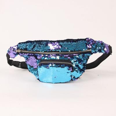 China Chic Sequin Fashion Accessories Women's Sequin Travel Waist Bag Metallic Cross - Body Bag Wholesale for sale