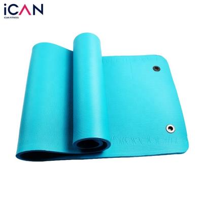 China Yoga Exercise Factory Direct Sales Home Gym Equipment Eco-friendly NBR 10mm Gymnastics Yoga Exercise Mat for sale