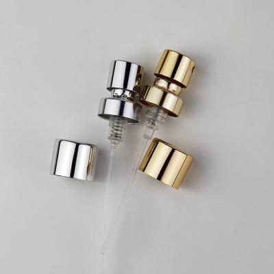 China Non Spill FEA 15mm Gold Silver Perfume Atomizer Spray Pump With Aluminum Collar for sale