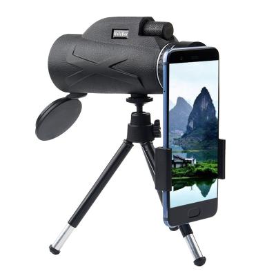 China Environmental Protection Rubber To Protect Skin 80x100 High Power Monocular With Smartphone Holder And Waterproof Outdoor Tripod HD Monocular Telescope For Adults Children, for sale