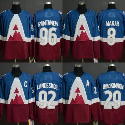 China 2020 Colorado Avalanche Stadium Series Blue Pique Jersey Mikko Rantanen Cale Makar Gabriel Landeskog Nathan MacKinnon Embroidery Men's Jersey for sale