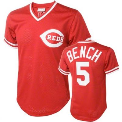 China Antibacterial Mens Cincinnati Reds #5 Johnny Bench Red Throwback Baseball Tank Top Stitched S-5XL for sale