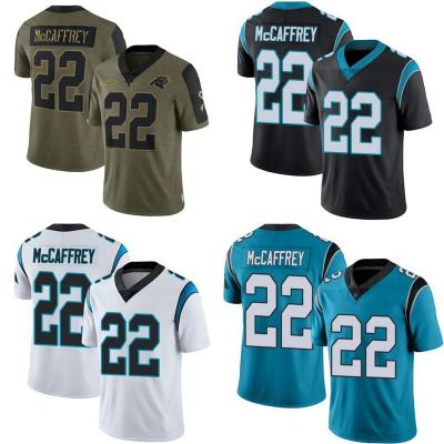 China Antibacterial Mens Carolina 22 Christian McCaffrey Football Panther Jersey for sale