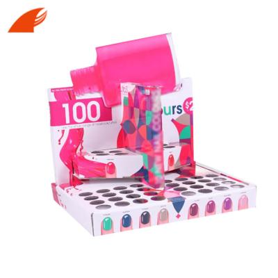 China Upgrade Artwork Tier Counter Cardboard Display Nail Polish Display Cardboard for sale