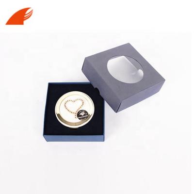 China Low Price Recyclable Fancy Custom PVC Boxes Window Round Hole Gift Boxes For Cosmetics / Birthday Packaging Boxes Wholesale for sale