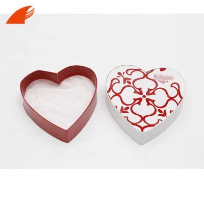 China Recyclable Handmade Custom Design Heart Shape Cardboard Gift Box for sale