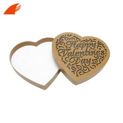 China Heart Shape Vintage Recyclable Paper Cut /Flower Valentine Chocolate Gift Packaging Boxes for sale