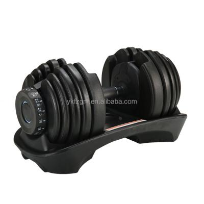 China Light Weight In Running 24KG 52.5LB Adjustable Dumbbell Set On Behalf Of Delivery Weight Lifting Fitness Equipment Rubber Training for sale