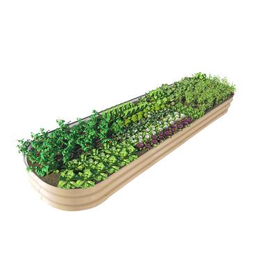 China Modern Wholesale Modular Raised Garden Bed Aluzinc Metal Garden Grow Beds Planter Box for sale