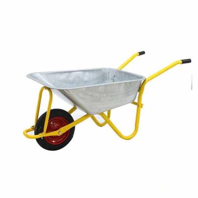 China Tools Profession Plant Products Heavy Duty Green Garden Cart Tray Yard Cart 1 Wheels For Wheelbarrow for sale