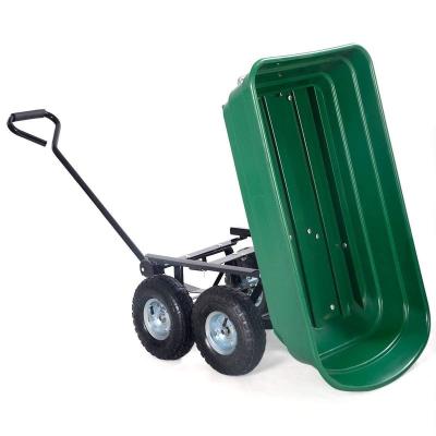 China Hot Selling Hand Garden Tools Price Hand Yard Cart Tool Trolley Wheelbarrow Cheap Gardening Trailer for sale