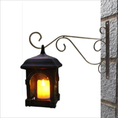 China Garden Led Antique Decorative Solar Swing Candle Light Outdoor Garden Hanging Lamp Solar Light for sale