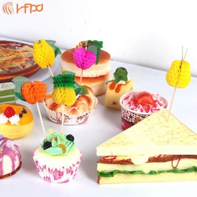 China Kaifeng Party Hawaii Fruit Pick Cocktail Glass Decoration Color Paper Toothpicks New for sale