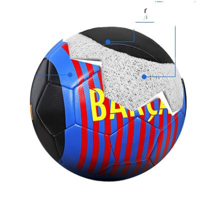 China New Durable PU Official Soccer Ball Size 5 Thermal Bonding Training Footballs for sale