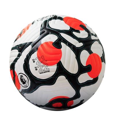 China Football Traning Leather Soccer Ball Official Match PU Size 5 Football Thermal Bonded Training Ball for sale