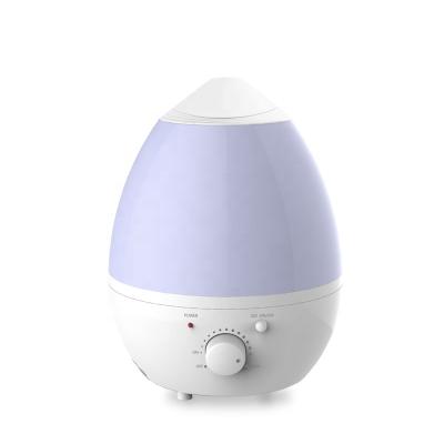 China Hotel Japan Hot Selling Household Water Drop 1.3L Light Air Colored Ultrasonic Humidifier Night LED Cool Mist Humidifier for sale