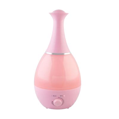 China Smell Home Appliances Comfortable Cool Mist Vase Shape Ultrasonic Humidifier Essential Oil Diffuser For Manual Control for sale