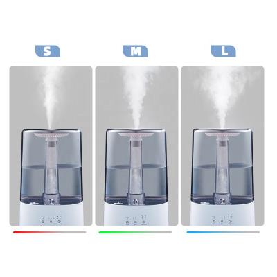 China Color Changing LED Light Ultrasonic Essential Oil Diffuser Style Air Mist Diffuser Top Filling Warm And Cool Water Humidifier With LED Night Light for sale