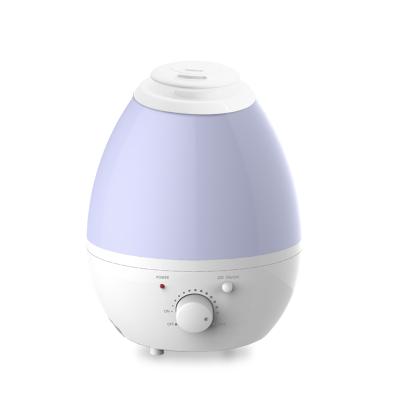 China Hot-selling Household Small Water Drop Shape New Ultrasonic Air Humidifier With 7 Colored LED Night Light Portable Humidifier for sale