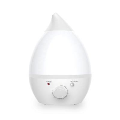 China Smell Water Drop Shape 2.4L Capacity 20W/AC100-240V Comfortable Cool Ultrasonic Humidifier Led Night Light Aroma Mist Diffuser for sale