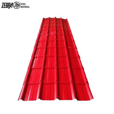 China Roofing Sheet Supplier Professional RAL Color 0.2mm*800*3000 Corrugated PPGI Steel Color Coated Roofing Sheet for sale