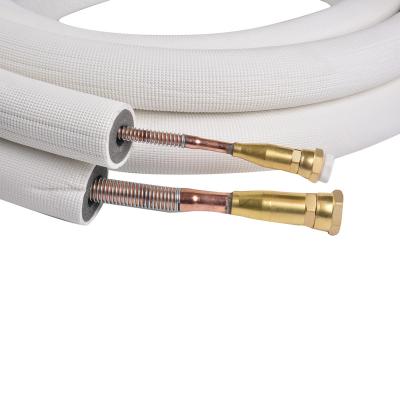 China Connecting for outdoor and indoor units mini split R410A quick connecting lineset copper pipe for air conditioner for sale