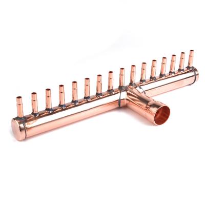 China Hotel Refrigeration / Air Conditioning Parts Manifold Copper Set for sale