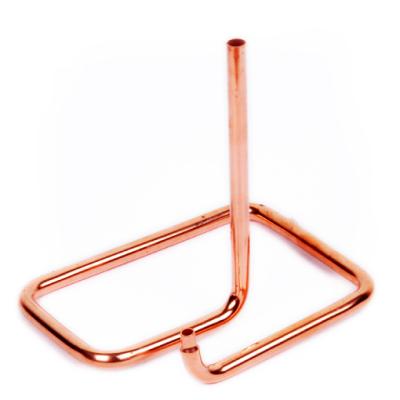 China Brass Air Conditioner Customized Air Conditioner Parts Bend Copper Pipe Fitting for sale