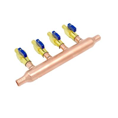 China Underfloor heating system manifold for underfloor heating system using copper pipe for sale