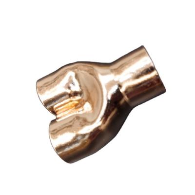 China Copper Connecting Tee Y Tee Copper Tube For Home Air Conditioner Ningbo for sale