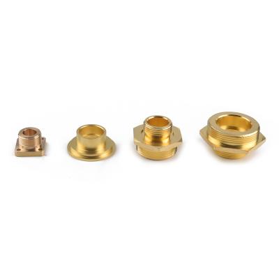 China All Standard Customize CNC Brass Male Female Thread Nuts Brass Fittings for sale