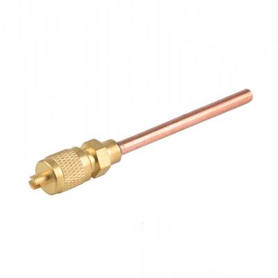 China All refrigeration parts access valve filling valve copper pin valve for sale