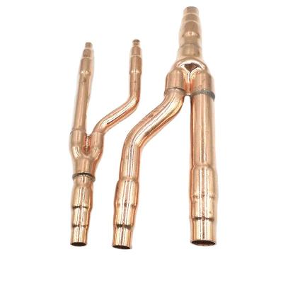 China Commercial Air Conditioners Copper Branch Dispersion Pipe-Y-Shape Joint for sale