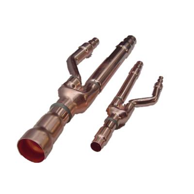 China Y branch commercial copper scatter joint pipe for midea Dakin for sale