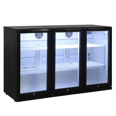 China Commercial Rear Bar Three Sliding Colder Drink Cooler Fridge Refrigerator Showcase , MPE Approved for sale