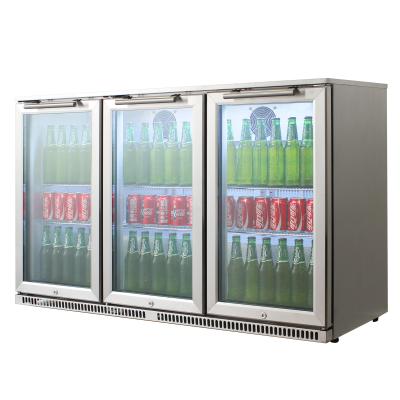 China Household 3 Door Cold Beer Extra Cooler Chiller Fridge for sale