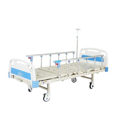 China 2 Funtions XF802a Foshan ABS Cheap Price 2 Crank Manual Hospital Bed / Functions Medical Bed for sale