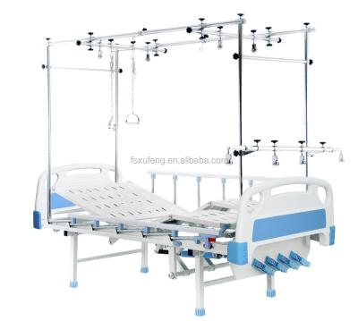 China Ward Nursing Equipment Good Quality Four Crank Manual Orthopedics Traction Bed / Therapy Traction Bed for sale