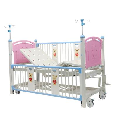 China Beautiful Design Children Modern Luxury Medical Manual Bed Two Hospital Newborn Bed for sale